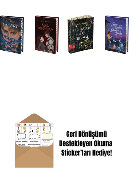 T. Y. Mazer 4 Kitap Set + Okuma Sticker'ları