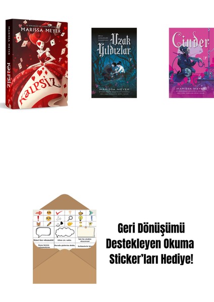 Marissa Meyer 3 Kitap Set + Okuma Sticker'ları