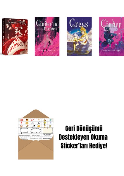 Marissa Meyer 4 Kitap Set + Okuma Sticker'ları