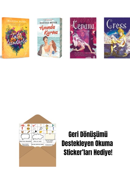 Marissa Meyer 4 Kitap Set + Okuma Sticker'ları