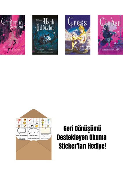 Marissa Meyer 4 Kitap Set + Okuma Sticker'ları