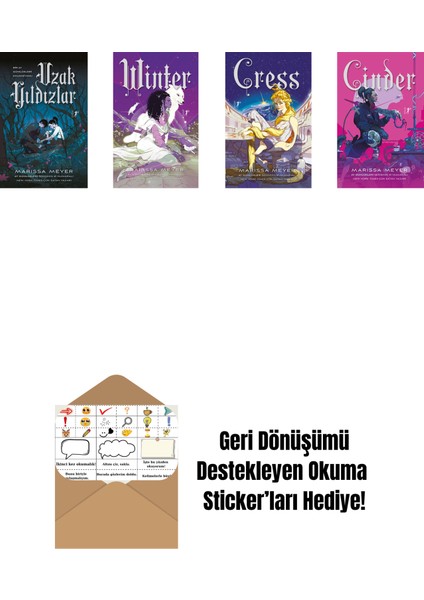 Marissa Meyer 4 Kitap Set + Okuma Sticker'ları