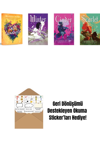 Marissa Meyer 4 Kitap Set + Okuma Sticker'ları