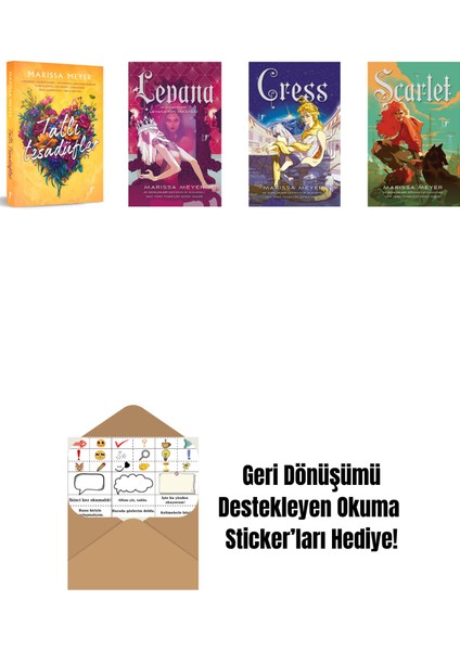 Marissa Meyer 4 Kitap Set + Okuma Sticker'ları