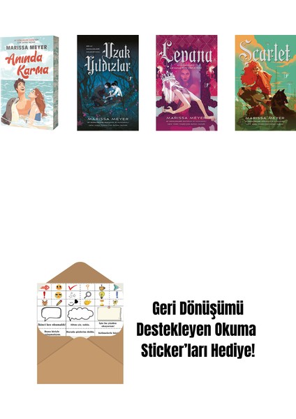 Marissa Meyer 4 Kitap Set + Okuma Sticker'ları