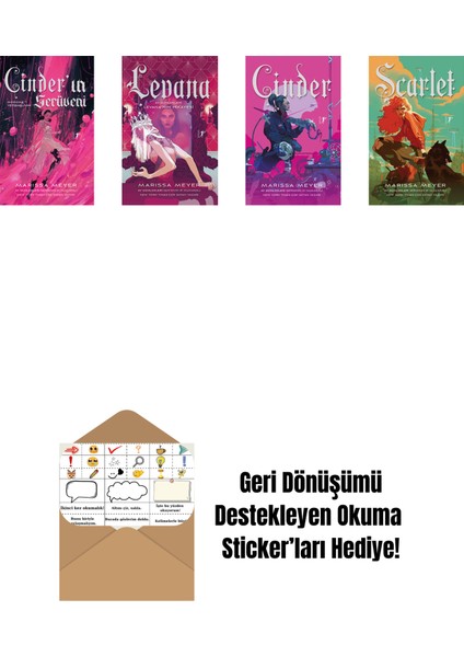 Marissa Meyer 4 Kitap Set + Okuma Sticker'ları
