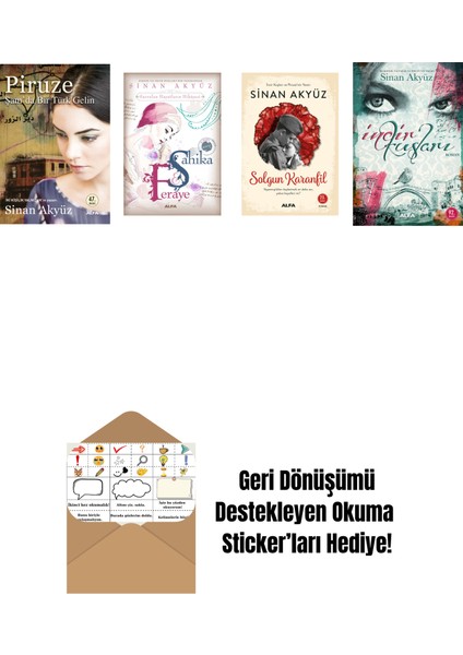 Sinan Akyüz 4 Kitap Set + Okuma Sticker'ları