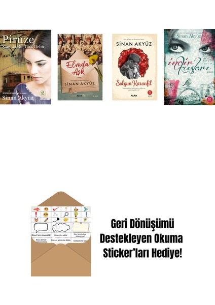 Sinan Akyüz 4 Kitap Set + Okuma Sticker'ları