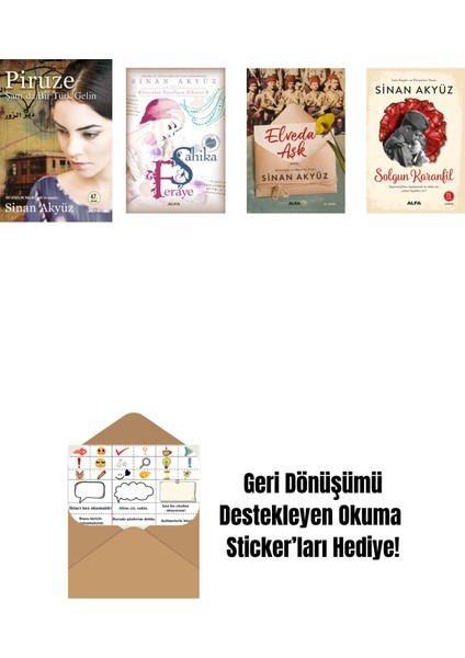 Sinan Akyüz 4 Kitap Set + Okuma Sticker'ları