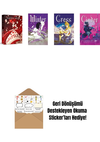 Marissa Meyer 4 Kitap Set + Okuma Sticker'ları