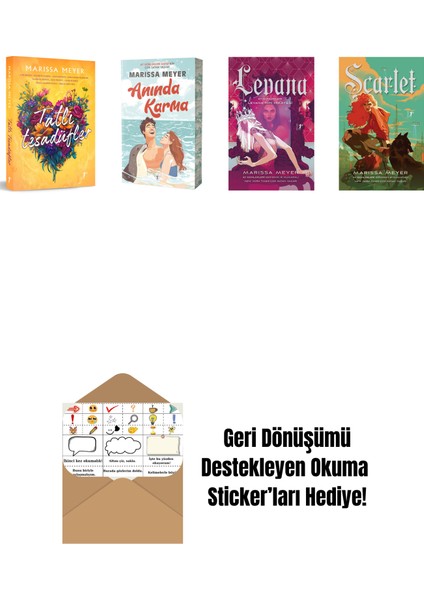 Marissa Meyer 4 Kitap Set + Okuma Sticker'ları