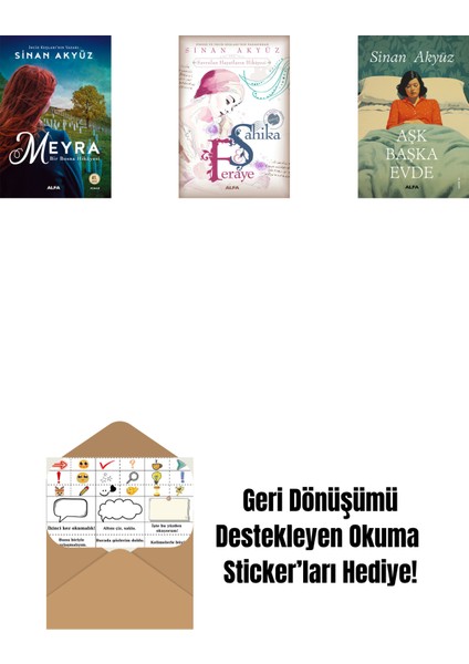 Sinan Akyüz 3 Kitap Set + Okuma Sticker'ları