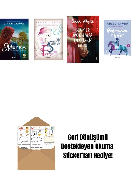 Sinan Akyüz 4 Kitap Set + Okuma Sticker'ları
