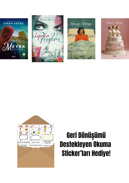 Sinan Akyüz 4 Kitap Set + Okuma Sticker'ları