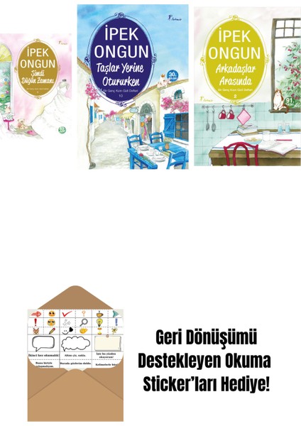Ipek Ongun 3 Kitap Set + Okuma Sticker'ları