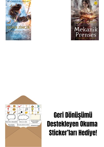 Demir Zincir (Ciltli) + Mekanik Prenses (Ciltli) + Okuma Sticker'ları