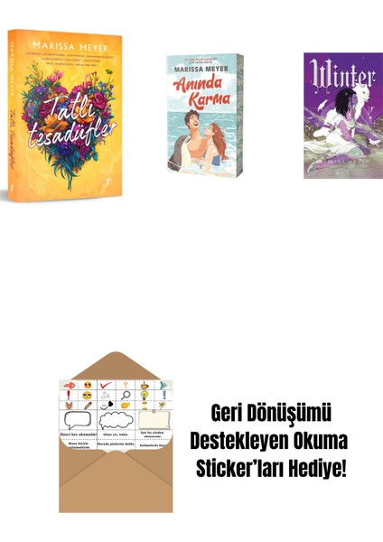 Marissa Meyer 3 Kitap Set + Okuma Sticker'ları