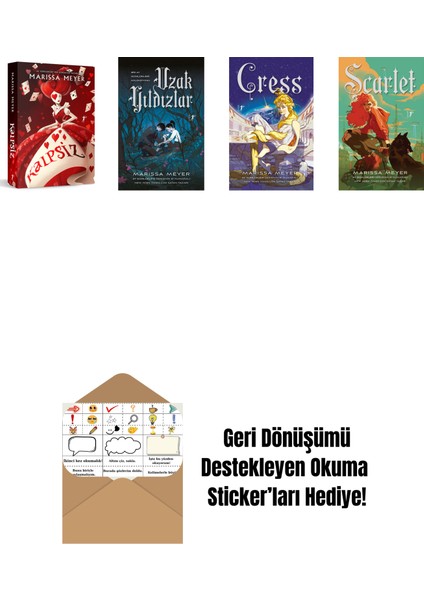 Marissa Meyer 4 Kitap Set + Okuma Sticker'ları