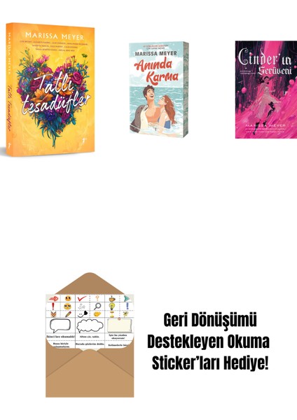 Marissa Meyer 3 Kitap Set + Okuma Sticker'ları