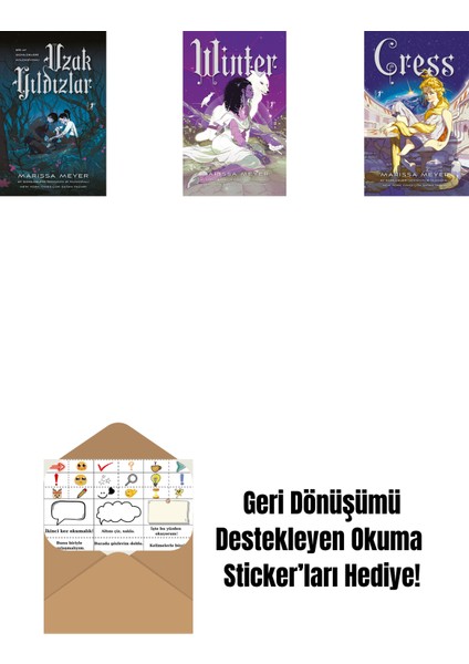 Marissa Meyer 3 Kitap Set + Okuma Sticker'ları