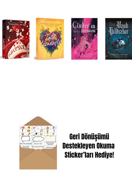 Marissa Meyer 4 Kitap Set + Okuma Sticker'ları