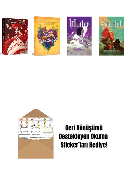 Marissa Meyer 4 Kitap Set + Okuma Sticker'ları