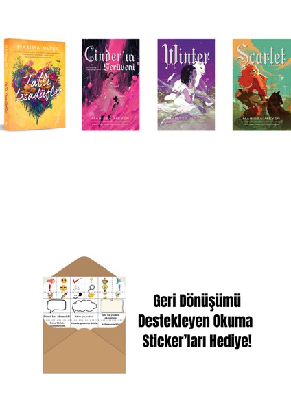 Marissa Meyer 4 Kitap Set + Okuma Sticker'ları