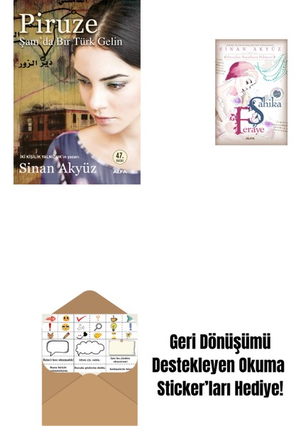 Piruze - Şam'da Bir Türk Gelin + Şahika Feraye + Okuma Sticker'ları