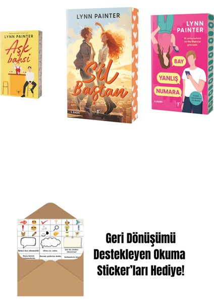 Lynn Painter 3 Kitap Set + Okuma Sticker'ları