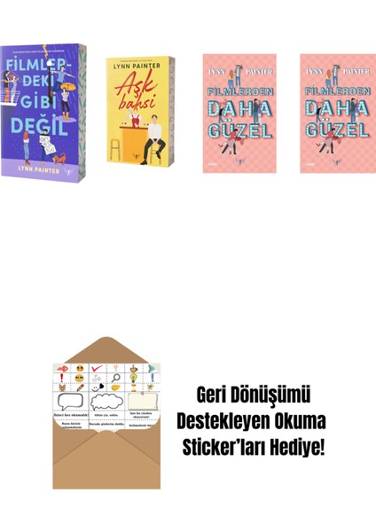 Lynn Painter 4 Kitap Set + Okuma Sticker'ları