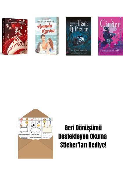 Marissa Meyer 4 Kitap Set + Okuma Sticker'ları