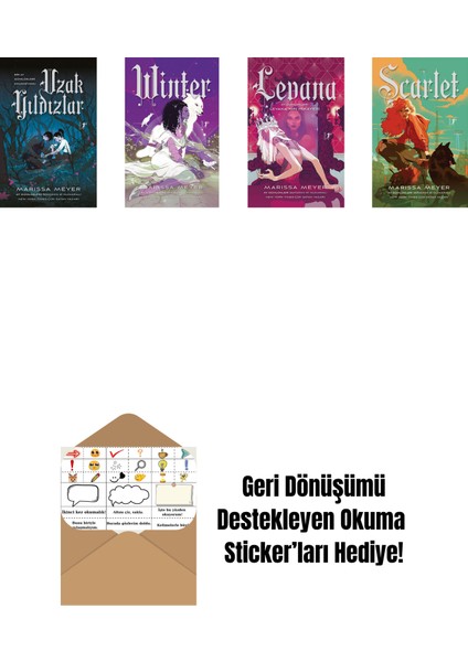 Marissa Meyer 4 Kitap Set + Okuma Sticker'ları