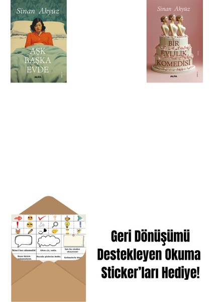 Aşk Başka Evde + Bir Evlilik Komedisi + Okuma Sticker'ları