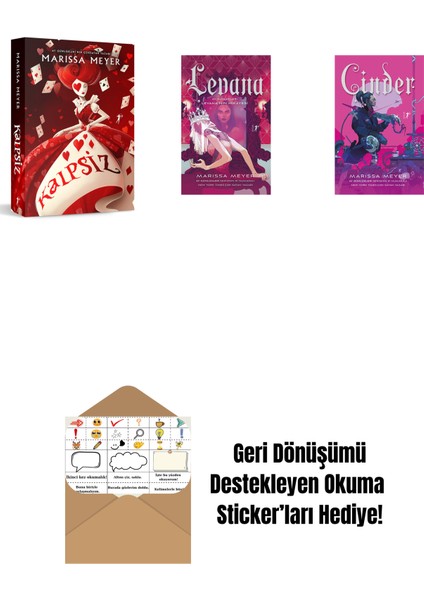 Marissa Meyer 3 Kitap Set + Okuma Sticker'ları