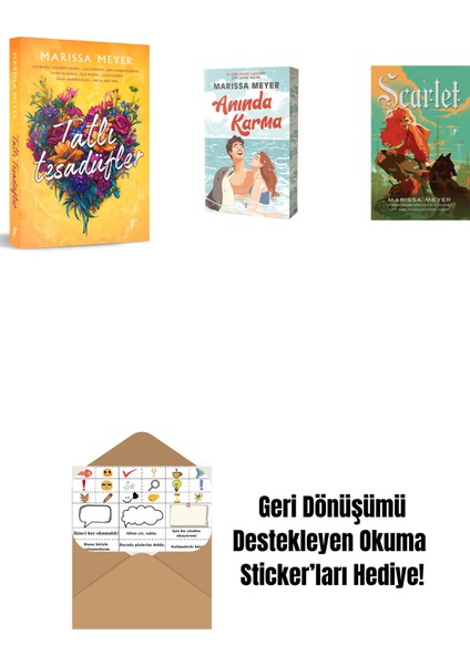 Marissa Meyer 3 Kitap Set + Okuma Sticker'ları