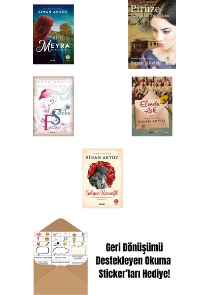 Sinan Akyüz 5 Kitap Set + Okuma Sticker'ları