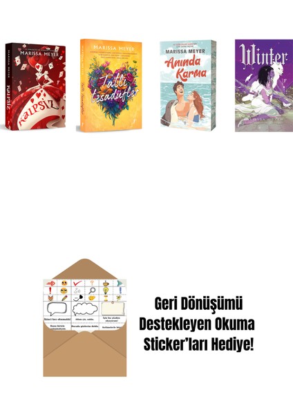 Marissa Meyer 4 Kitap Set + Okuma Sticker'ları