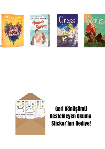 Marissa Meyer 4 Kitap Set + Okuma Sticker'ları