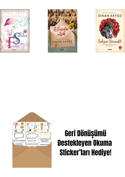 Sinan Akyüz 3 Kitap Set + Okuma Sticker'ları