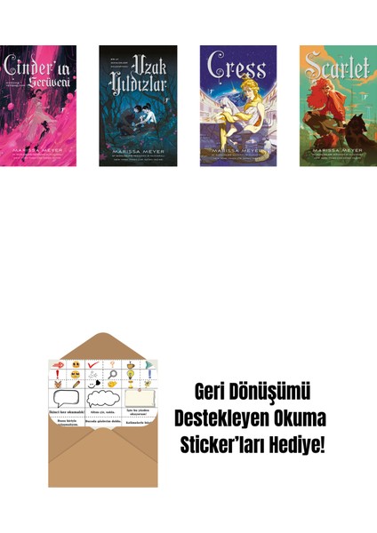 Marissa Meyer 4 Kitap Set + Okuma Sticker'ları