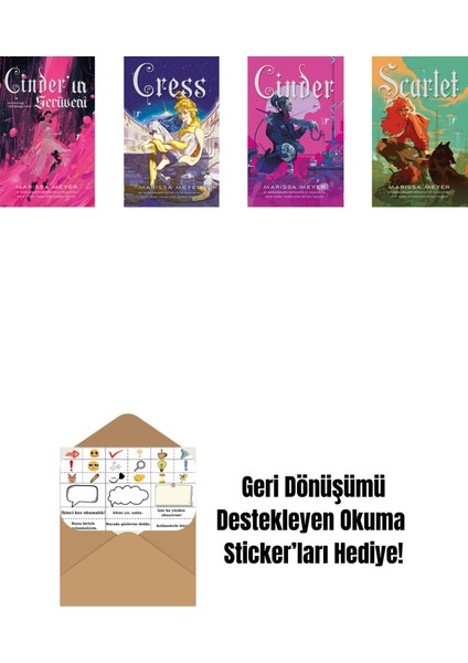 Marissa Meyer 4 Kitap Set + Okuma Sticker'ları