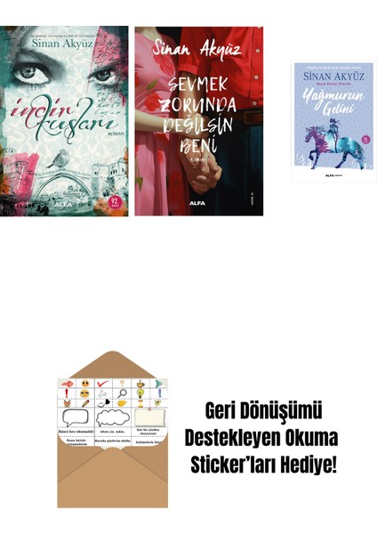 Sinan Akyüz 3 Kitap Set + Okuma Sticker'ları