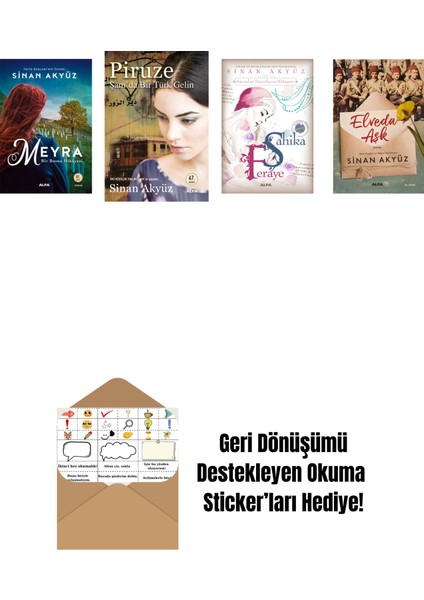 Sinan Akyüz 4 Kitap Set + Okuma Sticker'ları