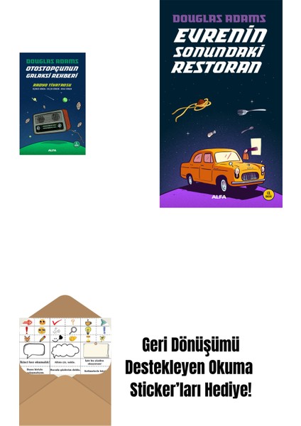 Otostopçunun Galaksi Rehberi - Radyo Tiyatrosu + Evrenin Sonundaki Restoran + Okuma Sticker'ları