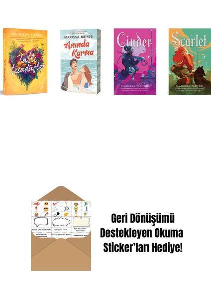 Marissa Meyer 4 Kitap Set + Okuma Sticker'ları