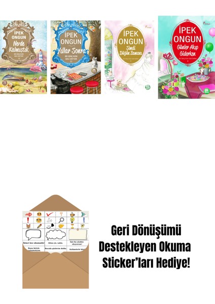 Ipek Ongun 4 Kitap Set + Okuma Sticker'ları