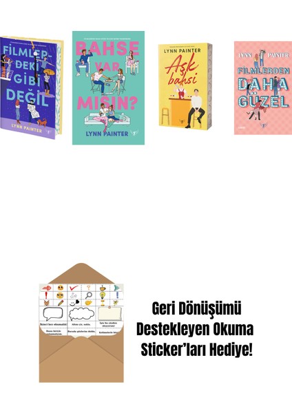 Lynn Painter 4 Kitap Set + Okuma Sticker'ları