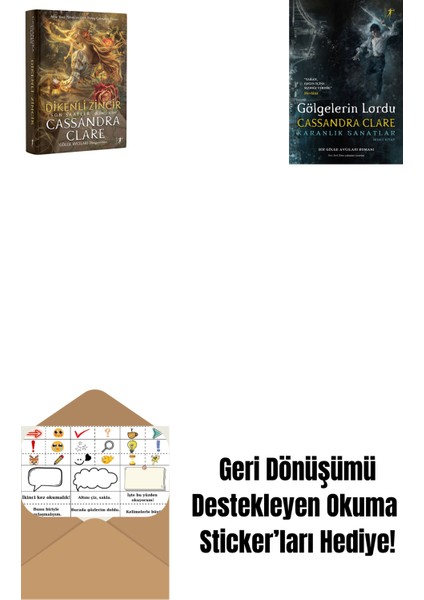Dikenli Zincir (Ciltli) + Gölgelerin Lordu (Ciltli) + Okuma Sticker'ları