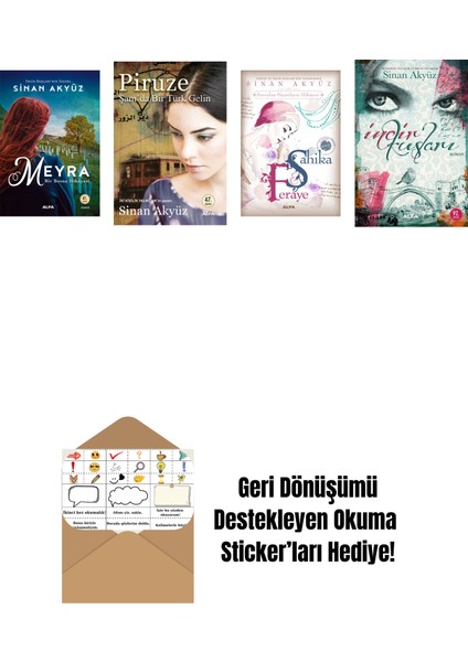 Sinan Akyüz 4 Kitap Set + Okuma Sticker'ları