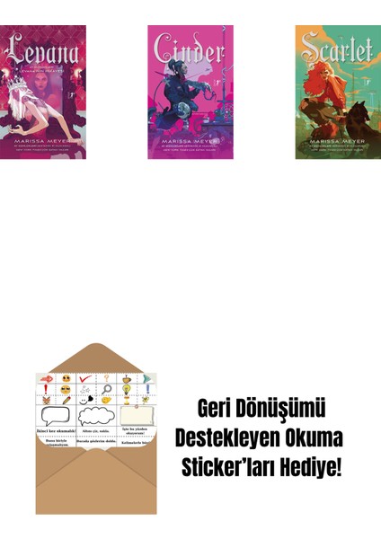 Marissa Meyer 3 Kitap Set + Okuma Sticker'ları